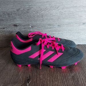 Adidas Goletto VI FG Youth Soccer Cleats Black Pink Unisex Boy Girl Size 6